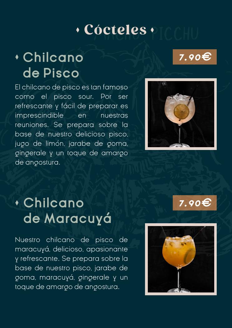 carta de platos
